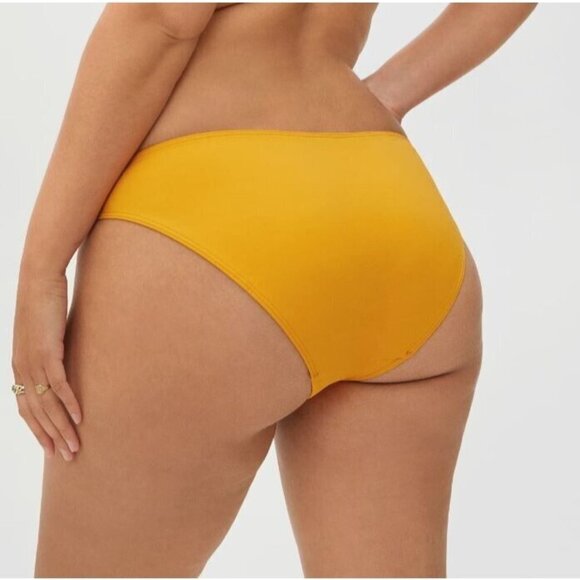 Everlane Bikini Bottom Swimwear Low Rise Solid Classic XXS Yellow Women NWT - Picture 2 of 14